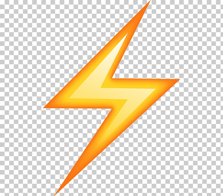 Emoji lightning sticker.