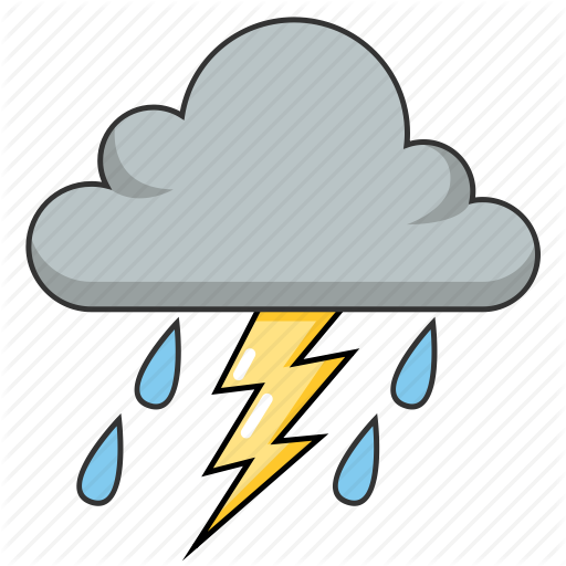 Thunder clipart stormy.