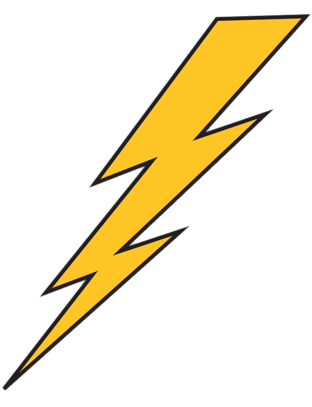 Lightning bolt transparent background clipart images gallery