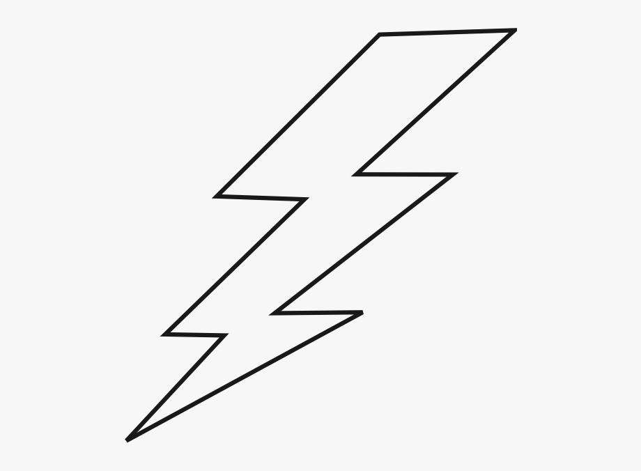 Black lightning clipart.