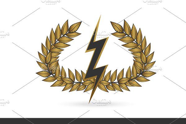 Thunder symbol of greek god zeus