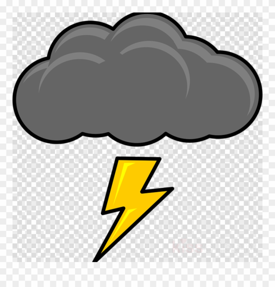 Cartoon Thunder Cloud Clipart Cloud Lightning Clip