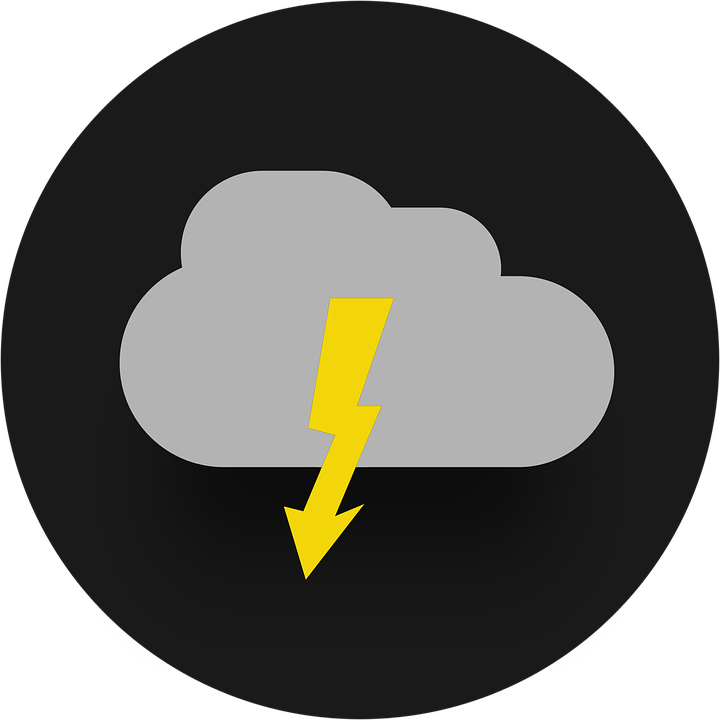 thunderstorm clipart circle