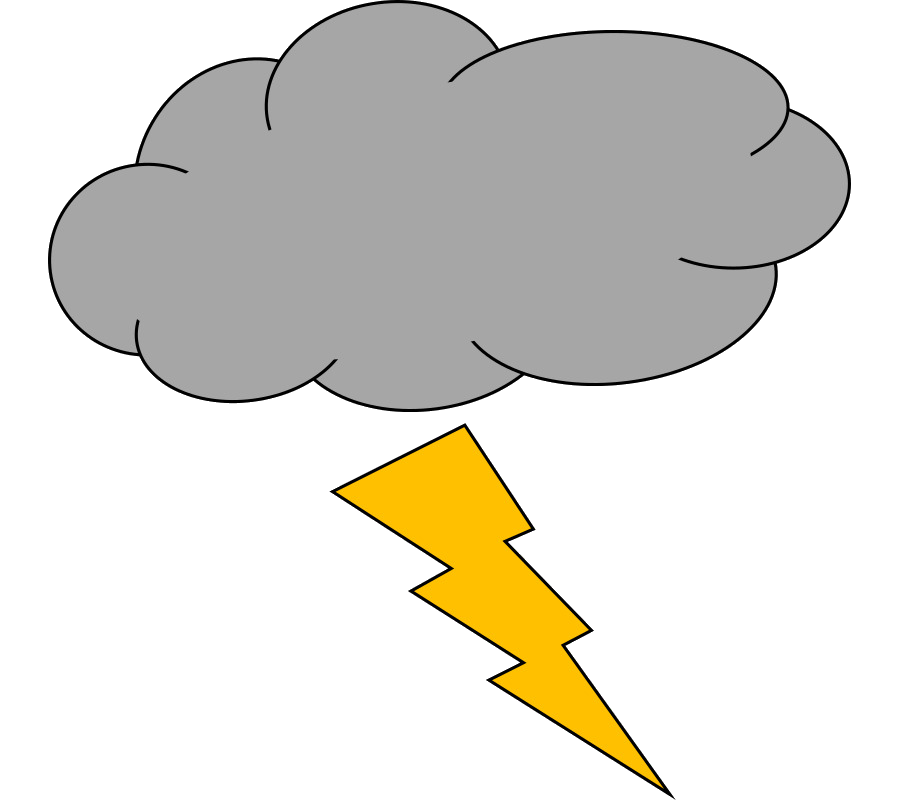 Thunderstorm Lightning Yellow Transparent Image Clipart Png
