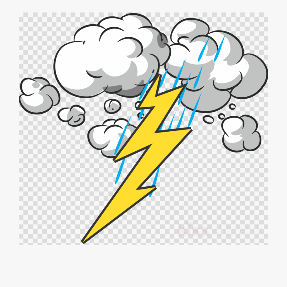 thunderstorm clipart scared