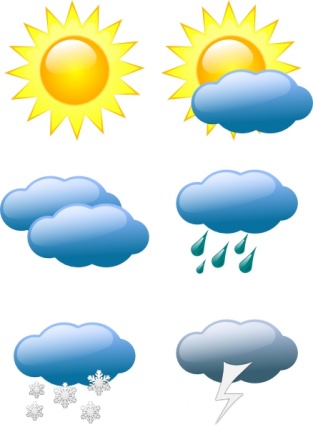 Cloud Symbol For Sun Cartoon Symbols Free Lightning Weather