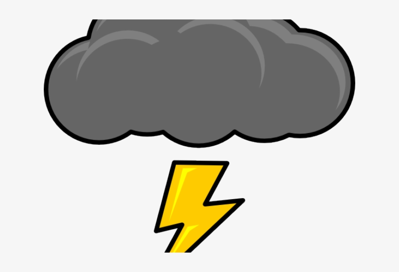 Lightning clipart thundercloud.