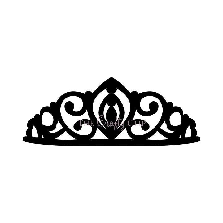 Crown Tiara House Clip Art Black And White