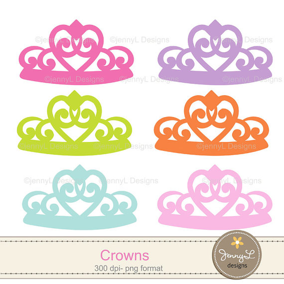 Princess Crown, Tiara Clipart Girl party for Birthday