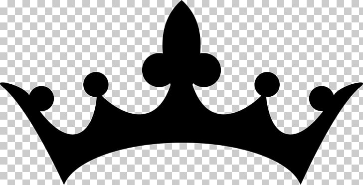 Silhouette Crown , tiara, black crown illustration PNG