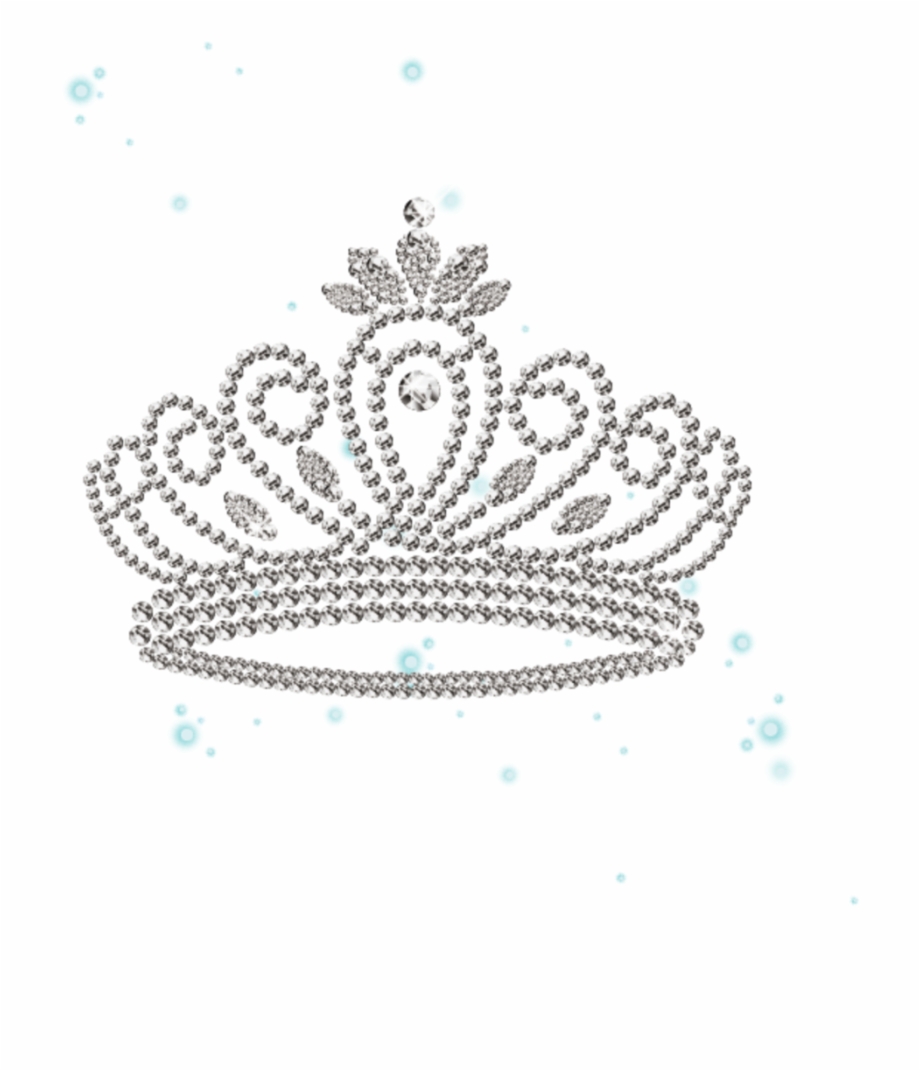 Silver glitter crown.