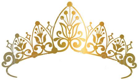 Gold tiara clipart
