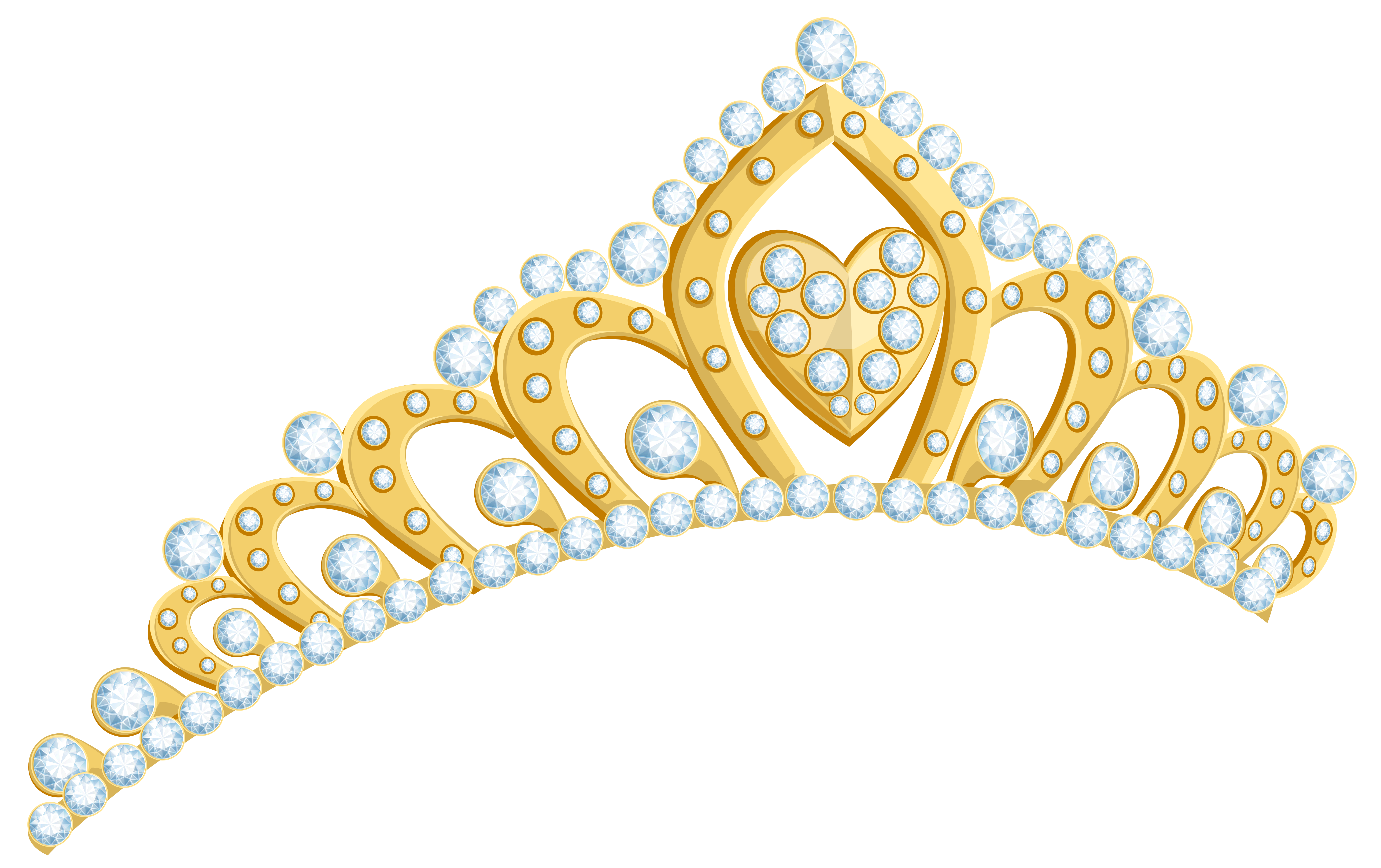 Golden tiara png.