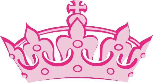 Pink tiara clip.