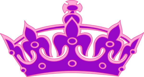 Purple tiara clip.