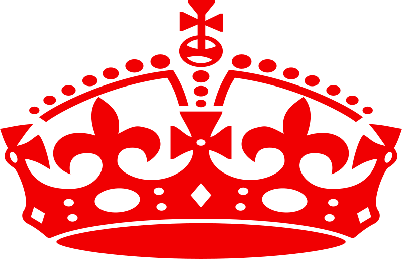 Red crown tiara.