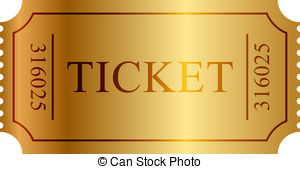 Golden ticket clipart