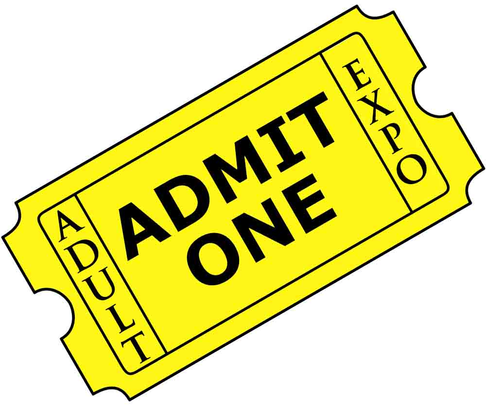 ticket clipart yellow