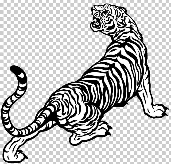 White tiger drawing.