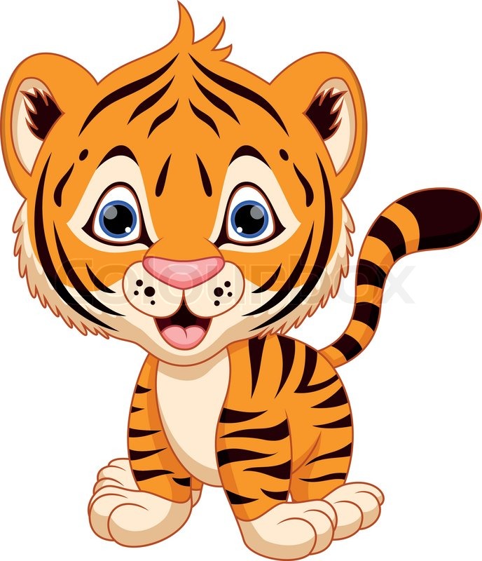 Best Baby Tiger Clipart