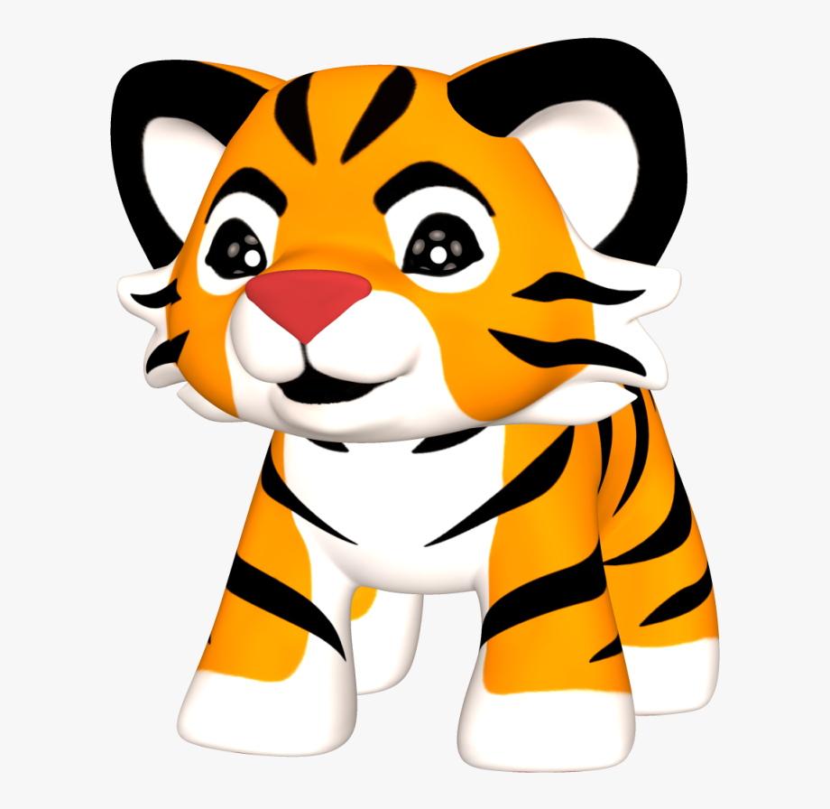 Baby tiger clipart.