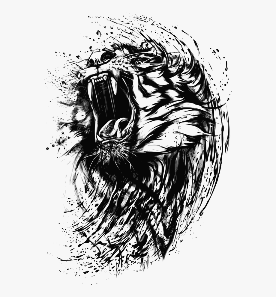 Angry Clipart Tiger