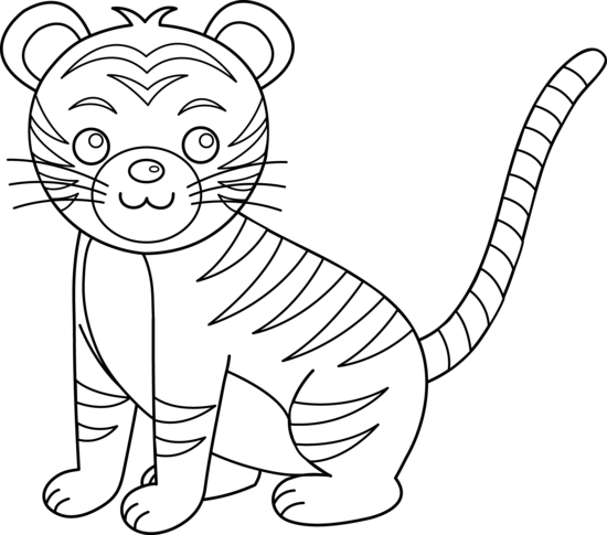 Baby tiger clip art baby animals free clipart images image