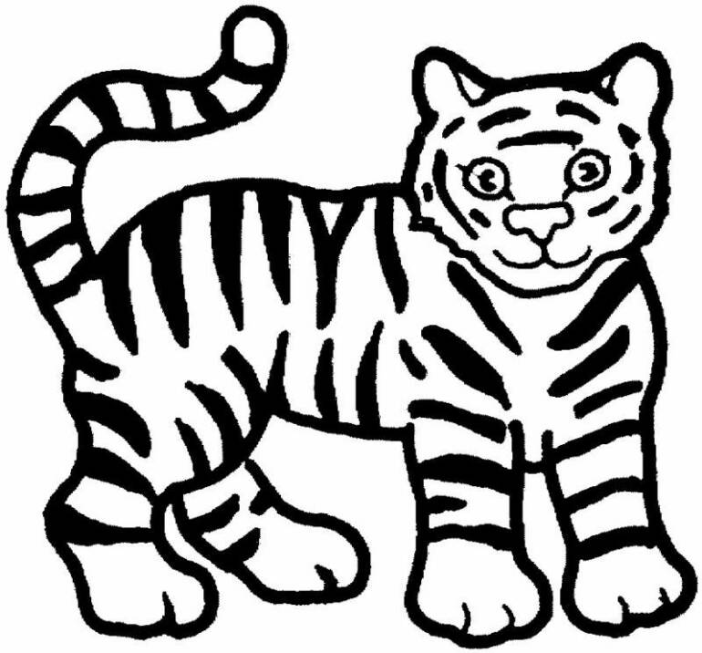Free Black And White Tiger Clipart, Download Free Clip Art