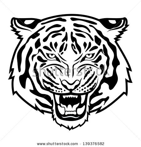 Tiger face clip.