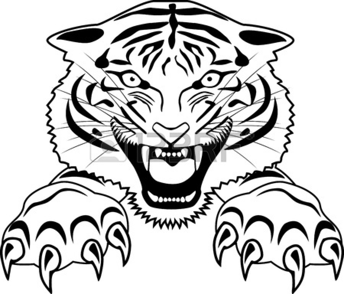 Free Roaring Tiger Tattoo, Download Free Clip Art, Free Clip