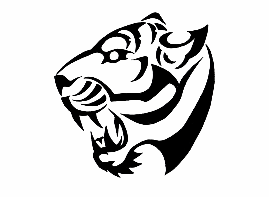 Jpg Black And White Library Tribal Tiger Pictures