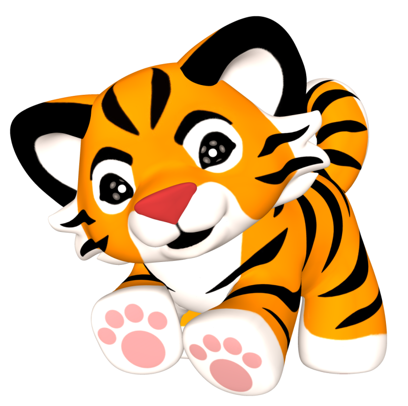 Cub clipart cute tiger pencil and in color cub