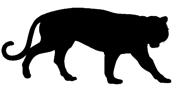 Tiger silhouette use.