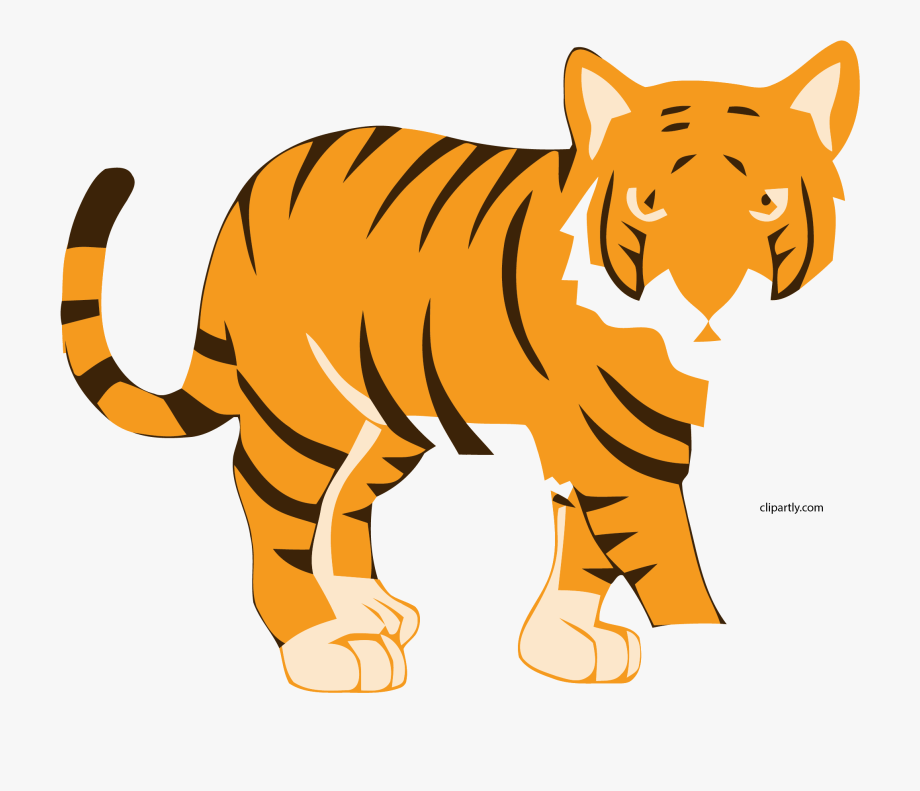 Tiger New Sitting Clipart Stripped Bengal Transparent