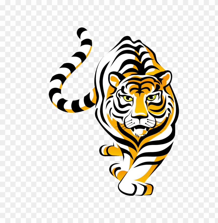 Tiger School cliparts image pack with transparent images for
