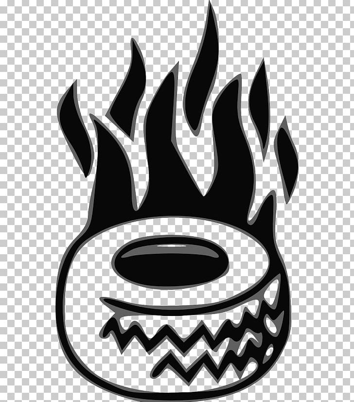 Car Tire Fire Wheel PNG, Clipart, Black And White, Burn
