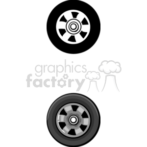 Two Black Tires clipart