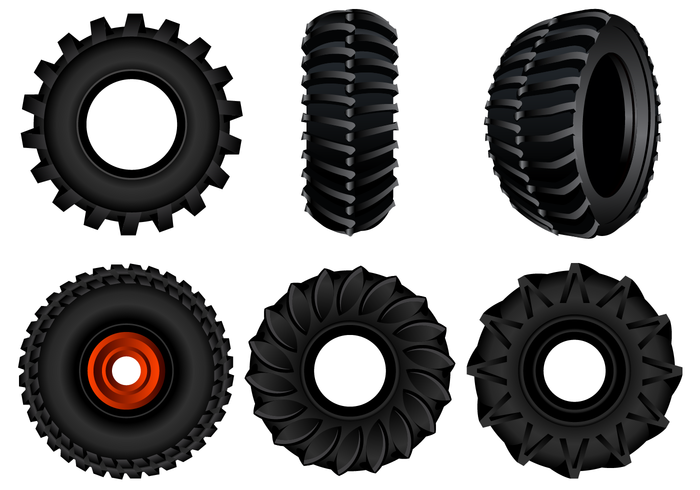 Free Tractor Tire Vector