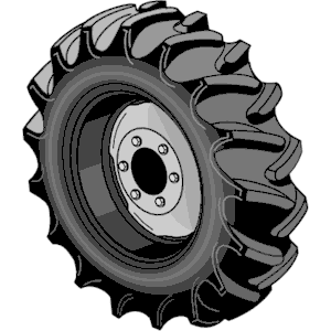 Tractor tire clipart.