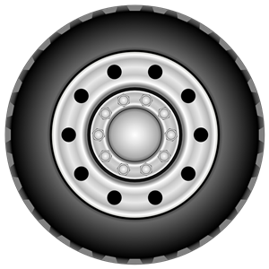 Wheel rim tyre for a truck clipart, cliparts of Wheel rim