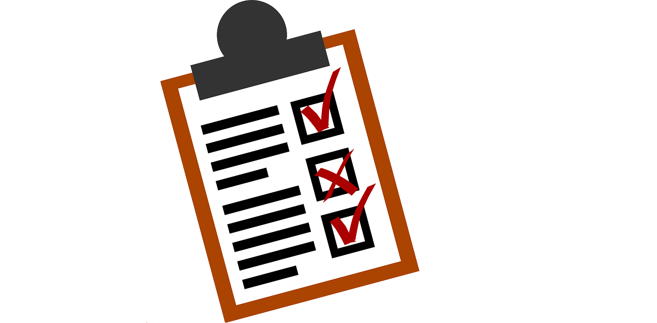 Assessment clipart checklist.