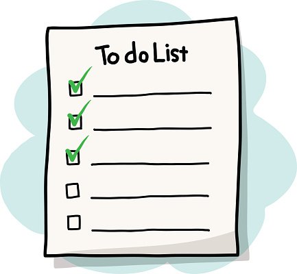 To Do List Reminder Clipart Image