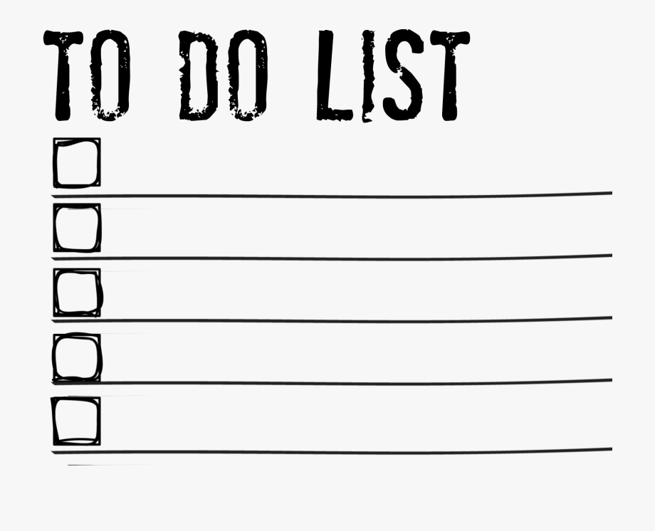 Things To Do List Clipart Cro