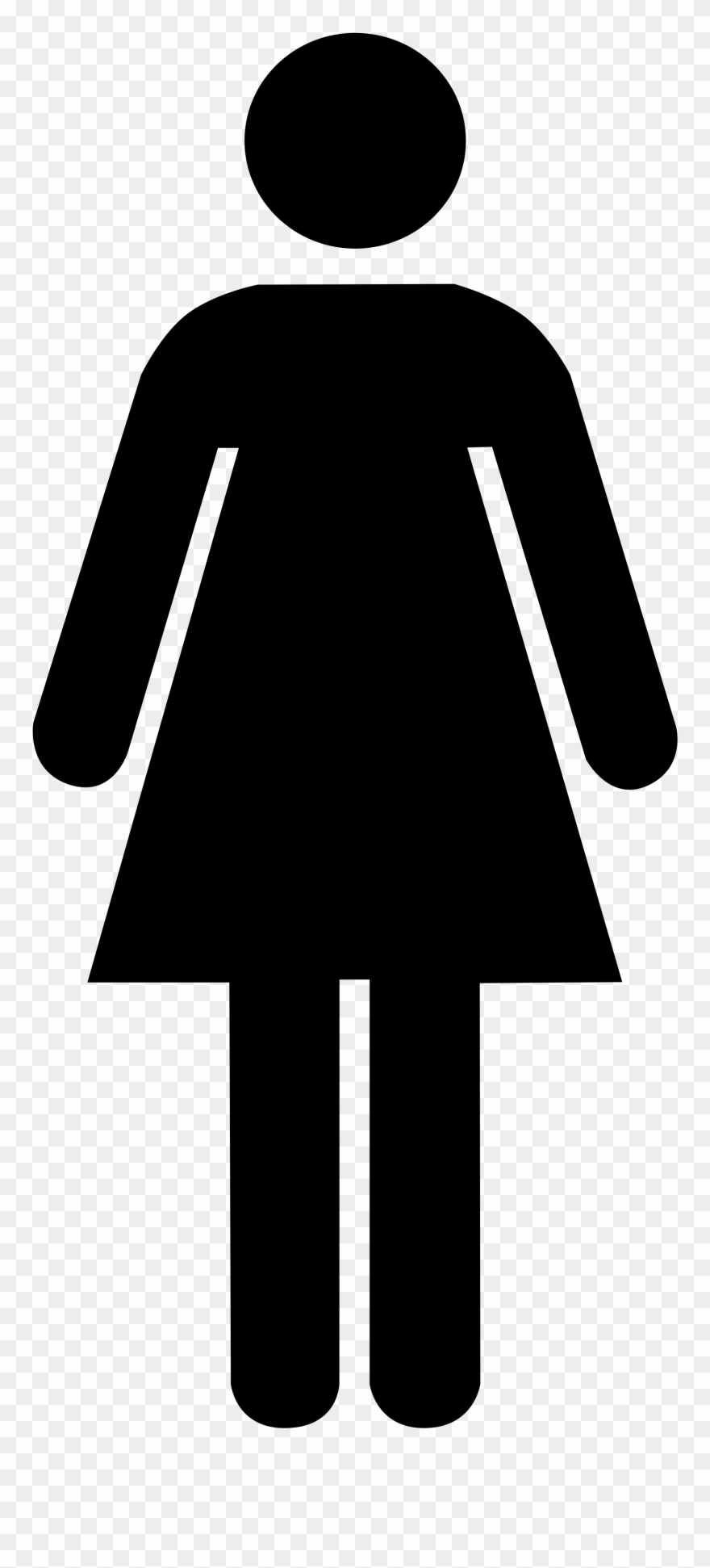 Woman bathroom sign.