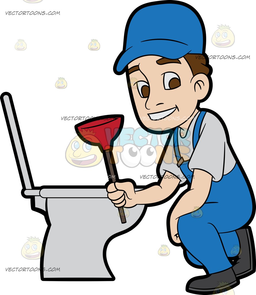 Toilet Cartoon Clipart