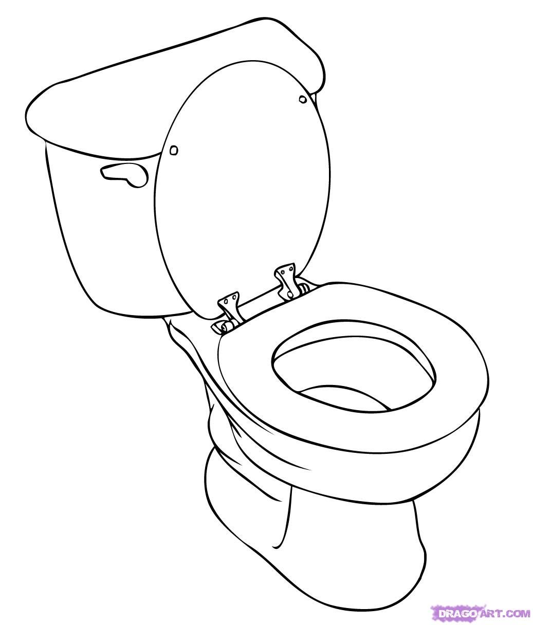 How draw toilet.