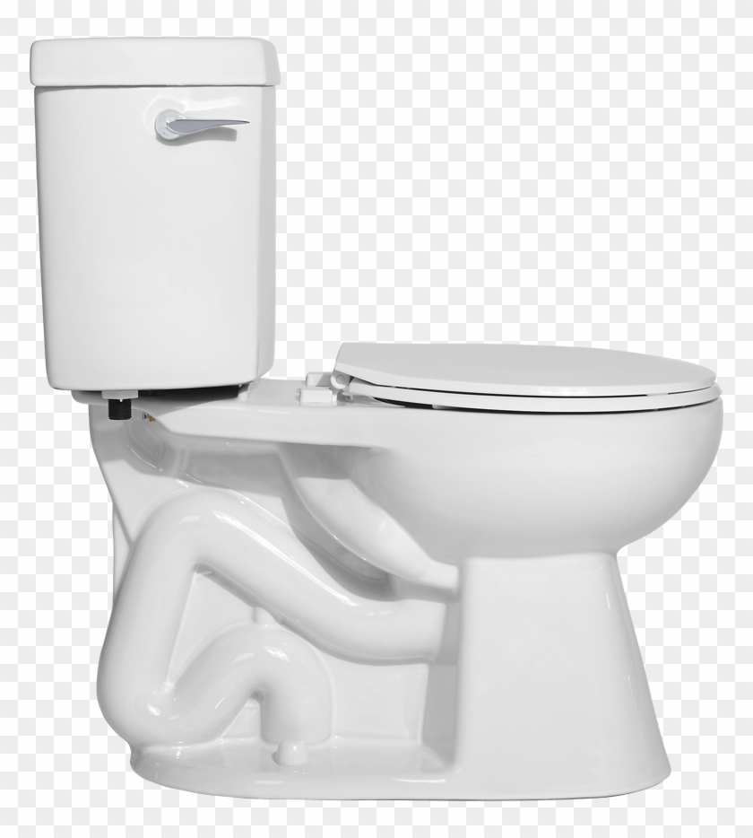 Toilet Side View, HD Png Download