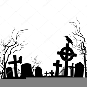 Tombstone clipart black.