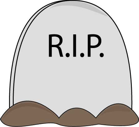 Tombstone Coloring Page Clipart