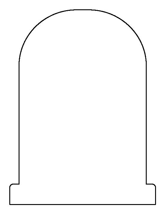 Gravestone clipart tombstone outline, Gravestone tombstone